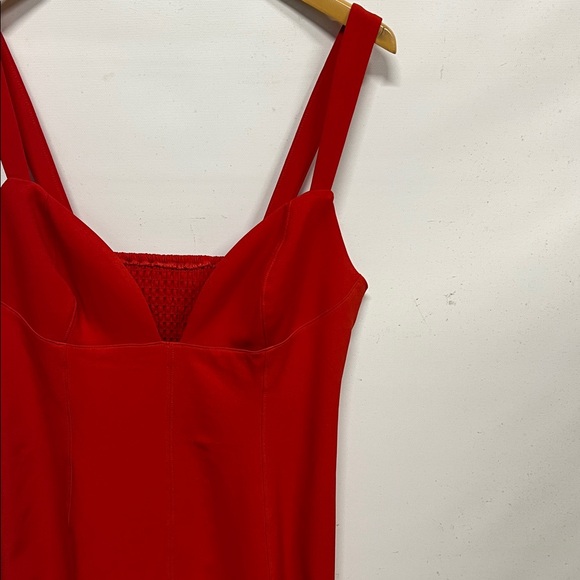 Anthropologie BHLDN Sage Sweetheart Stretch Crepe Midi Dress Women’s M Evening - Picture 3 of 6